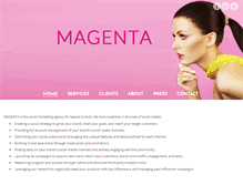 Tablet Screenshot of magentaagency.com